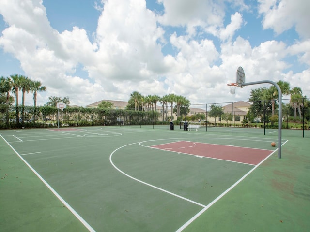 view of sport court