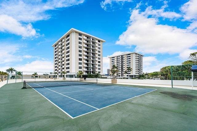 view of tennis court