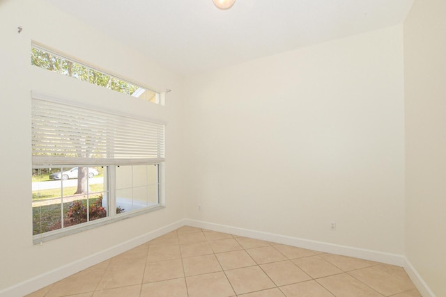 view of tiled spare room