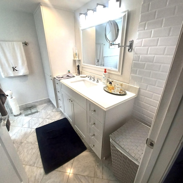 bathroom featuring vanity