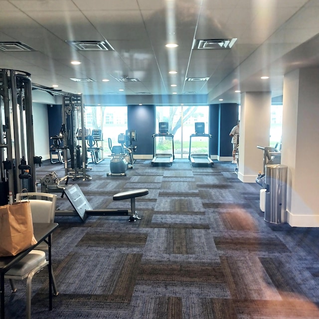 view of exercise room