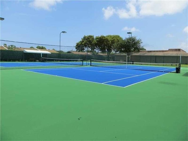 view of tennis court