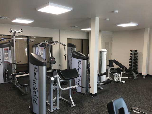 view of exercise room