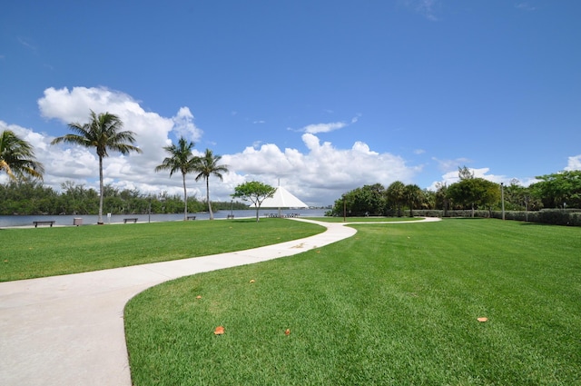 surrounding community featuring a yard