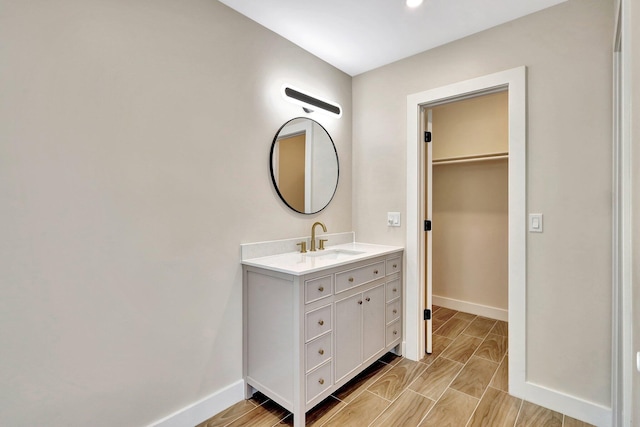 bathroom with vanity