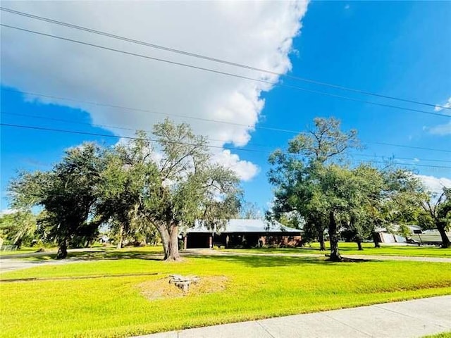 view of community with a lawn