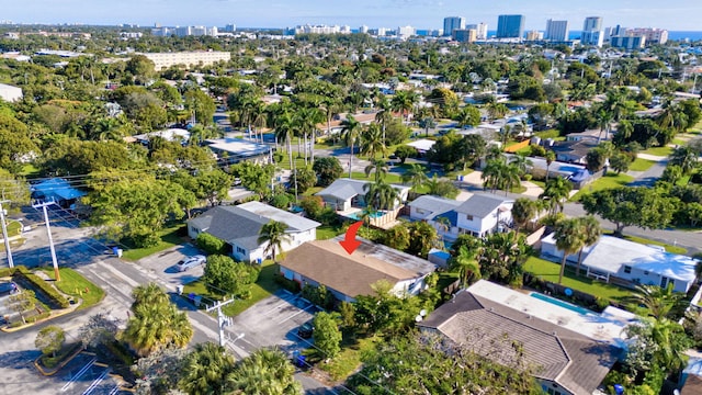 birds eye view of property