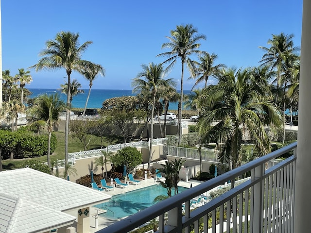 1660 S A1A Unit 222, Jupiter, FL 33477 - balcony featuring a water view