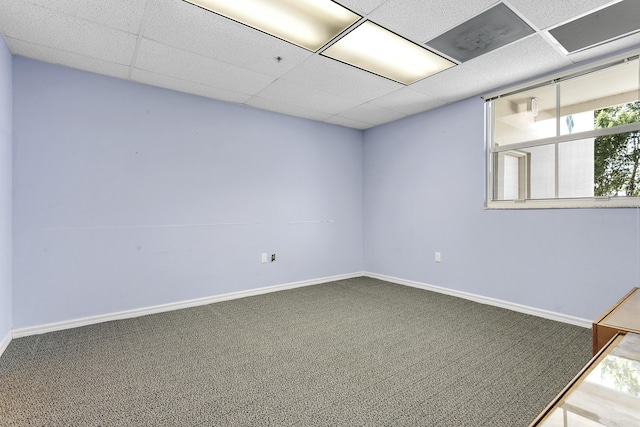 1660 S A1A Unit 222, Jupiter, FL 33477 - carpeted empty room with a drop ceiling and baseboards