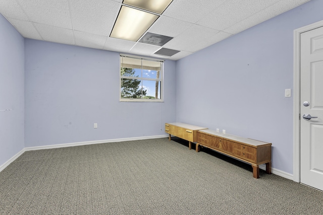 1660 S A1A Unit 222, Jupiter, FL 33477 - carpeted empty room featuring baseboards and a drop ceiling