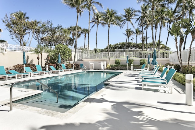 1660 S A1A Unit 222, Jupiter, FL 33477 - community pool featuring fence and a patio