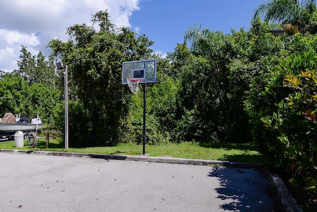 view of basketball court