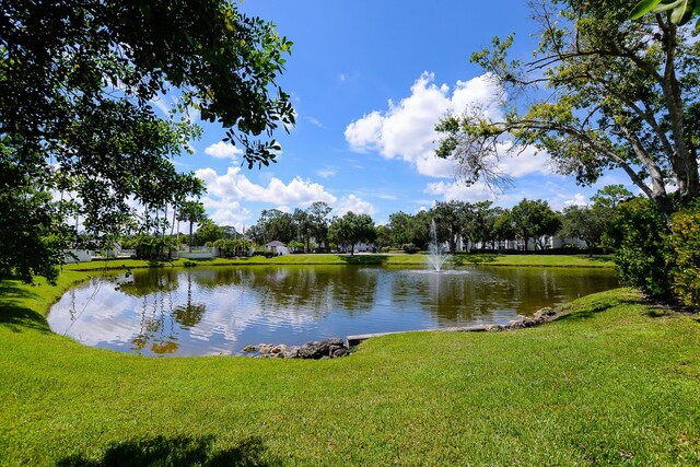 view of water feature