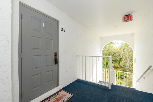 entrance to property with covered porch