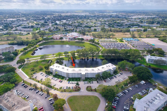 1153 Cambridge Unit G, Deerfield Beach, FL 33442 - aerial view of property and surrounding area with a large body of water