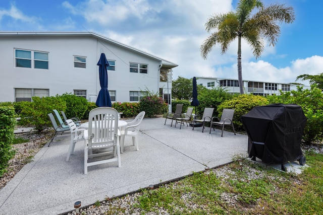 view of patio featuring area for grilling