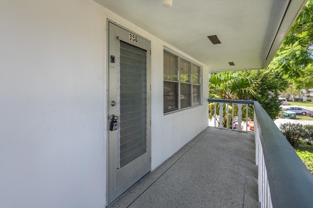 view of balcony