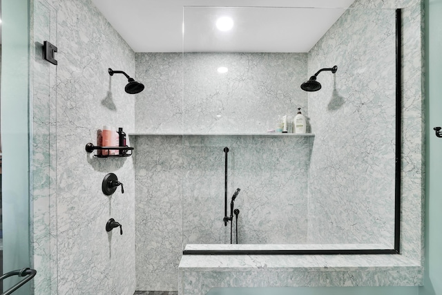 room details with tiled shower