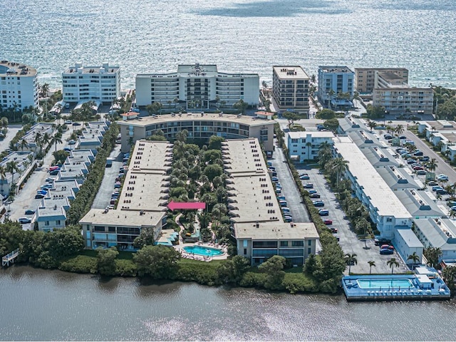3605 S Ocean Blvd Unit 312, South Palm Beach, FL 33480 - aerial view featuring a water view