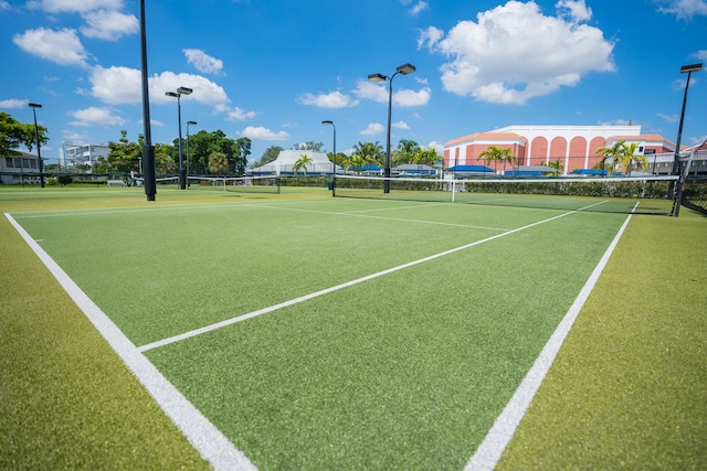 view of tennis court