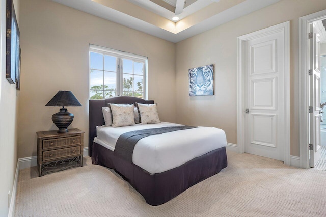 bedroom with carpet floors