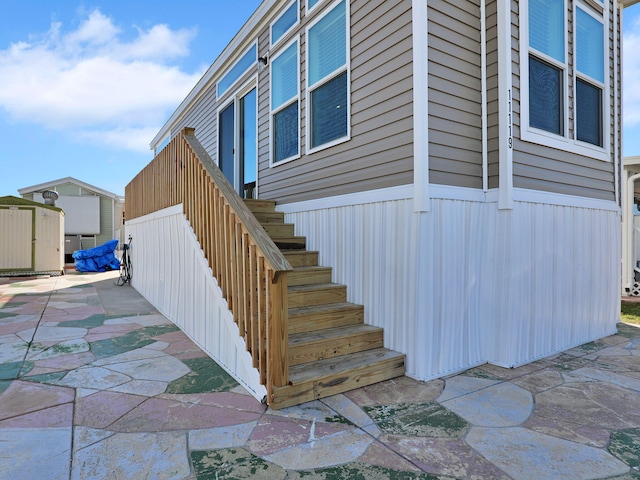 view of home's exterior with a patio area