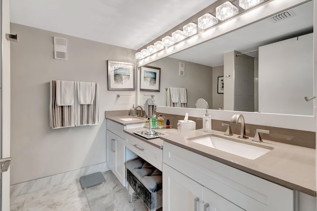 bathroom with vanity