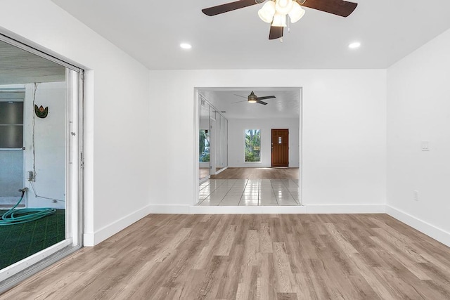 interior space featuring light hardwood / wood-style floors