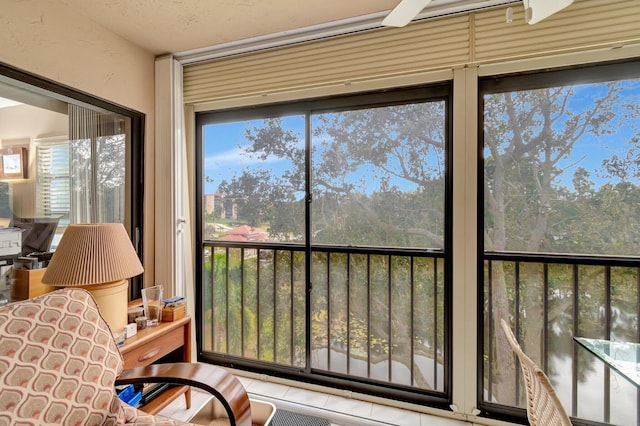 view of sunroom / solarium