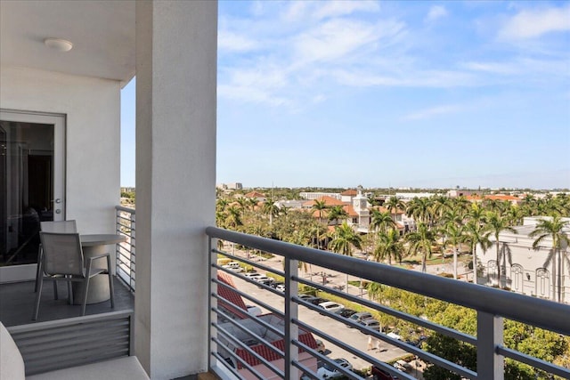 view of balcony