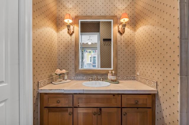 bathroom featuring vanity