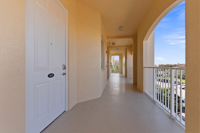 hall featuring plenty of natural light