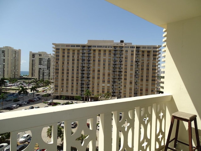 view of balcony