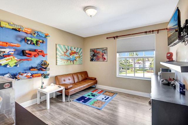 interior space featuring light hardwood / wood-style floors