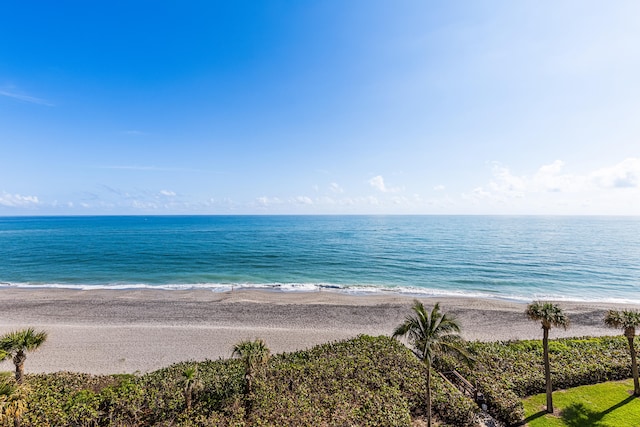 water view with a view of the beach