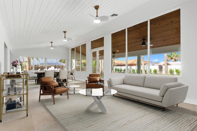 4430 SE Bayshore Ter, Stuart, FL 34997 - sunroom featuring plenty of natural light and lofted ceiling