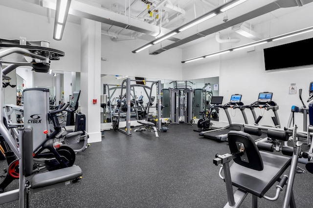 view of exercise room