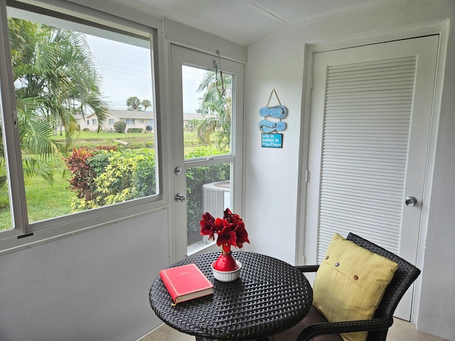 view of sunroom / solarium