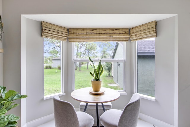 dining room featuring plenty of natural light