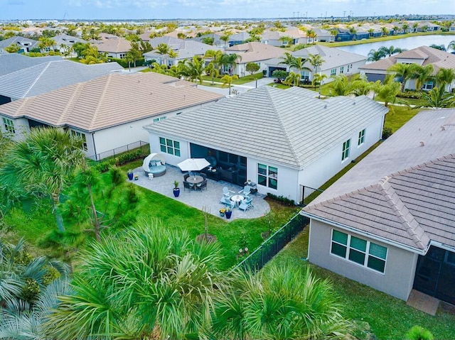 drone / aerial view featuring a residential view