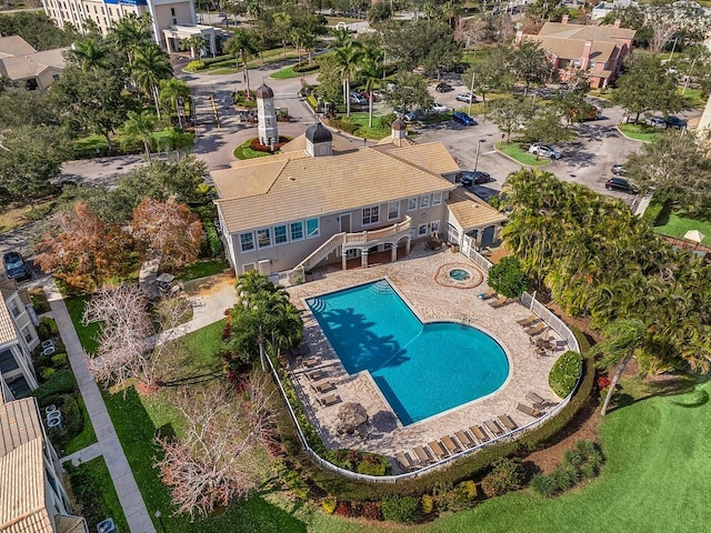 view of pool with a patio area