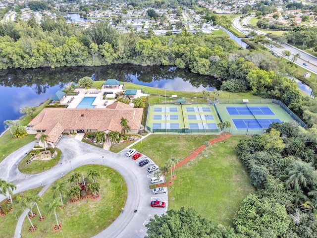 5951 Parkwalk Dr, Boynton Beach, FL 33472 - aerial view with a water view