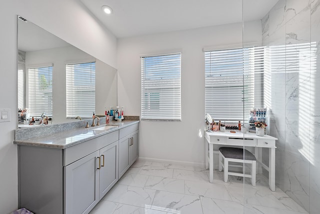 bathroom featuring vanity