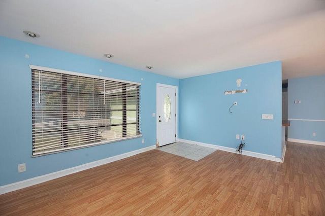 entryway featuring light hardwood / wood-style flooring