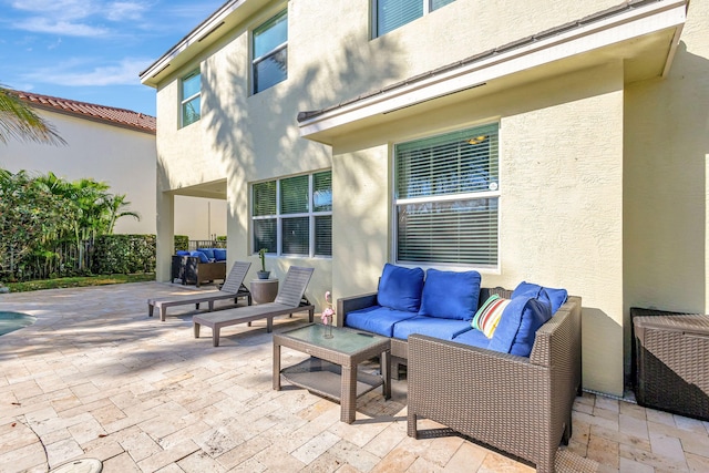 view of patio / terrace featuring outdoor lounge area