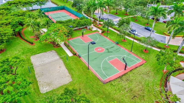 view of basketball court