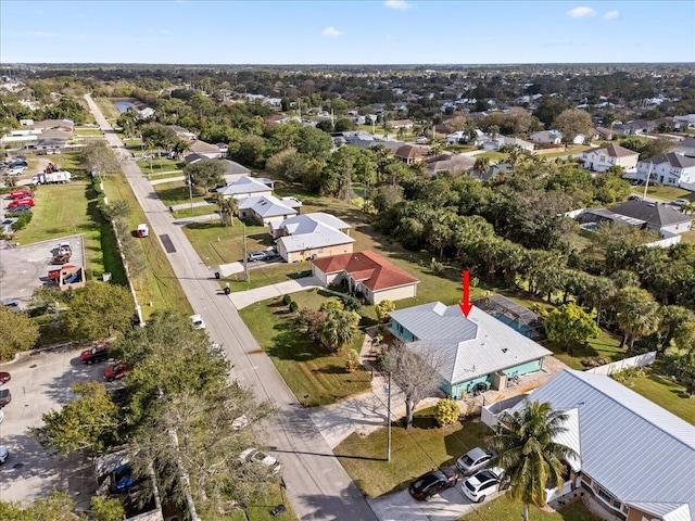 drone / aerial view featuring a residential view