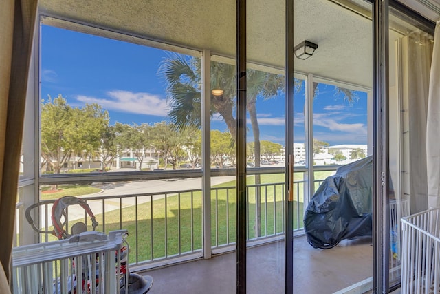 view of sunroom