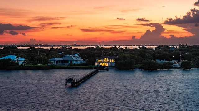 property view of water