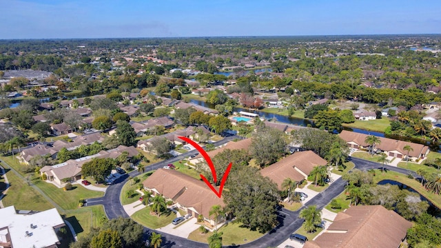 bird's eye view featuring a residential view